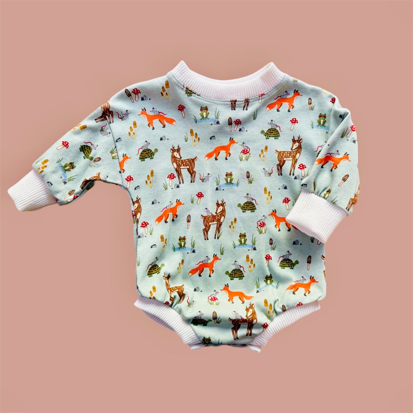 Made to Order Cotton Knit Sweater Romper