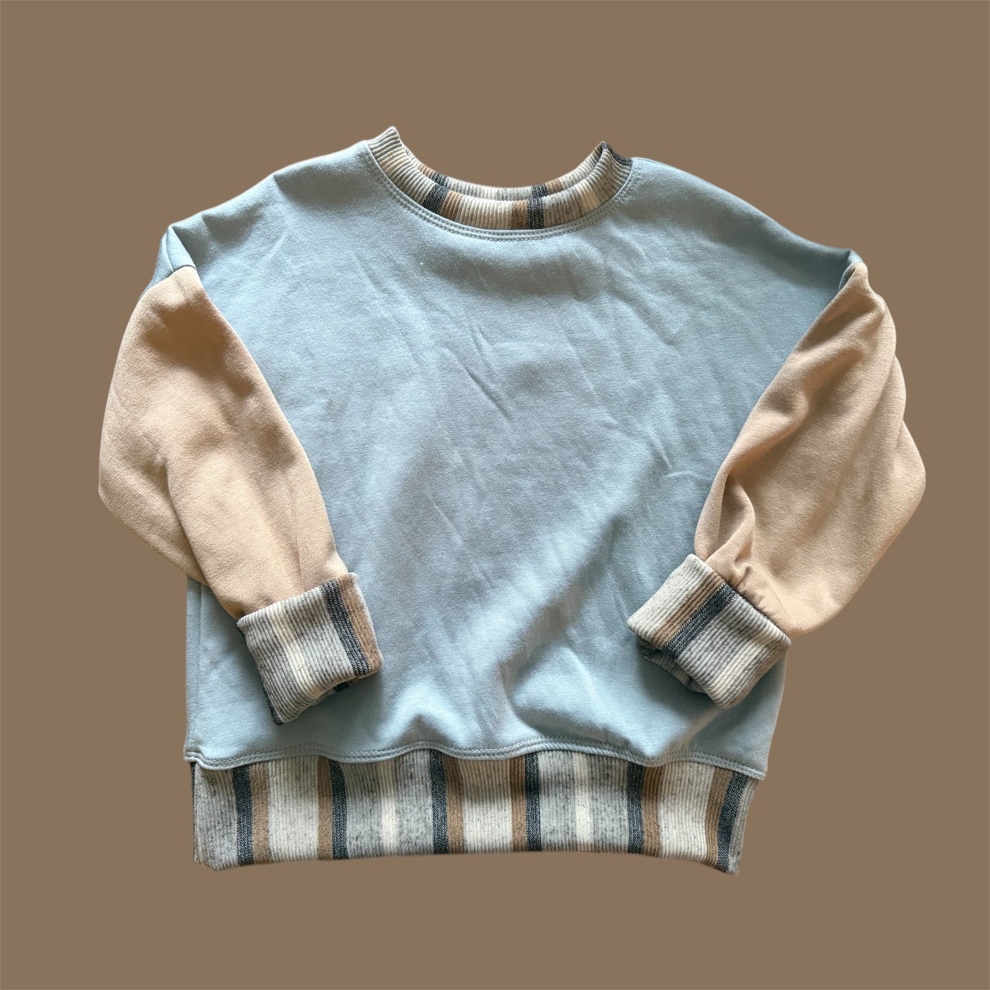 Oversized Grow with Me Colorblock Crewneck