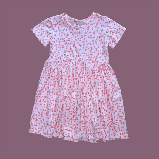 Pink Floral Grow with Me Dress Long