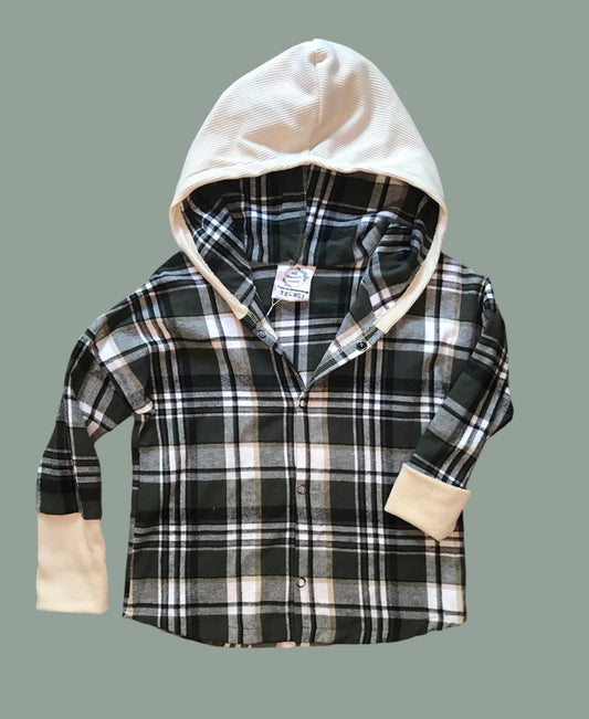 Made to Order Evergreen Flannel Shacket