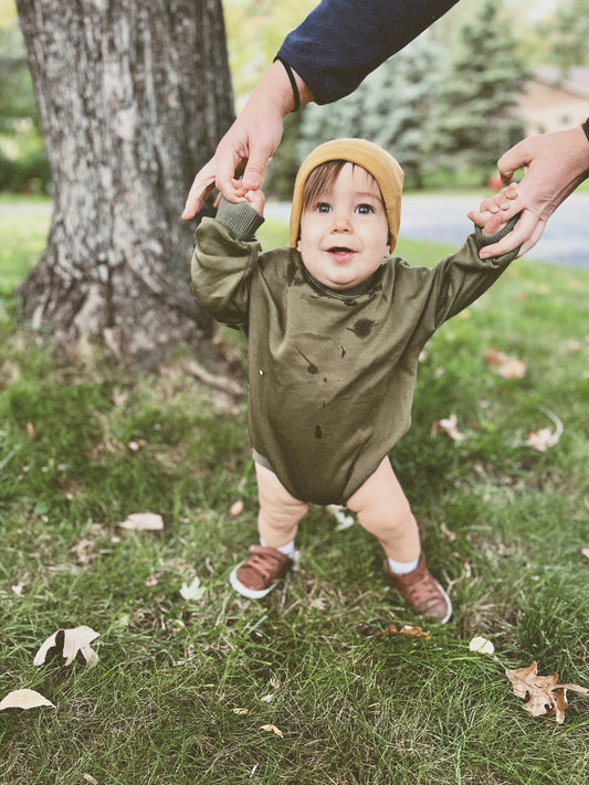 Made to Order Solid Sweater Romper