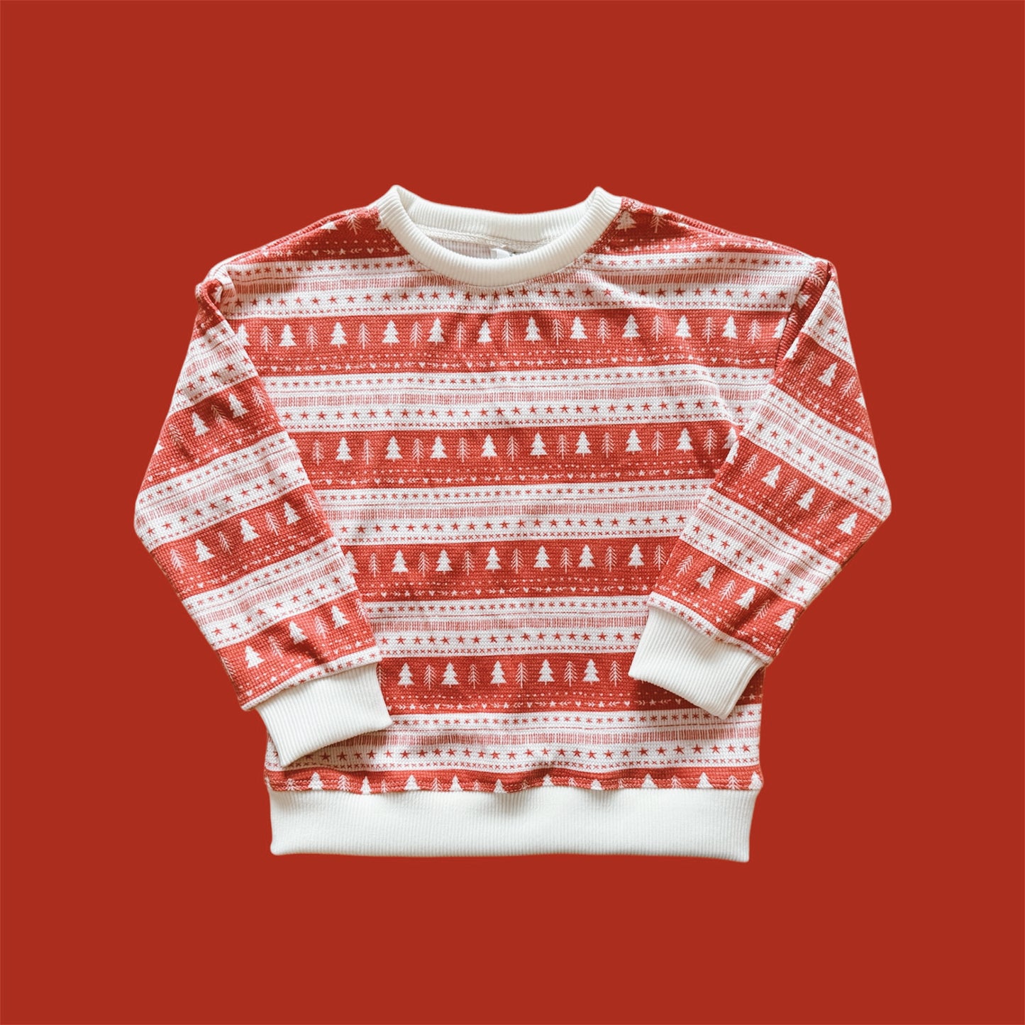 Made to Order Christmas Cotton Knit Original Crew Sweatshirt