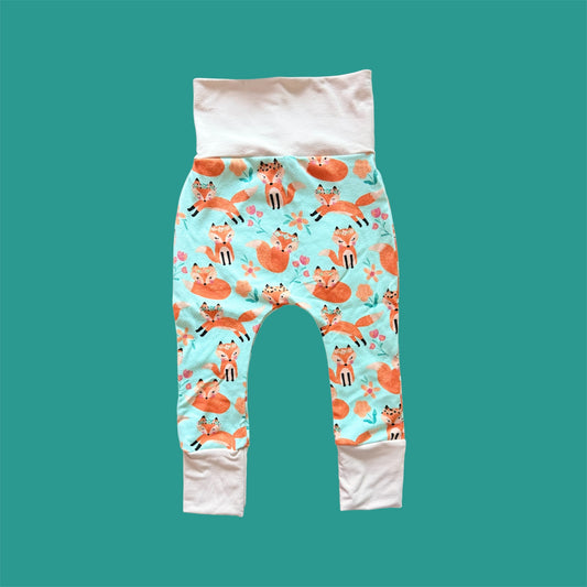 Floral Fox Grow with Me Pants