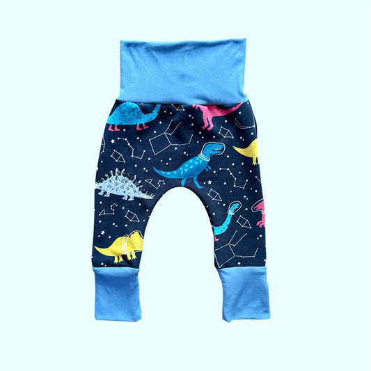 Outer Space Dinosaur Grow with Me Pants
