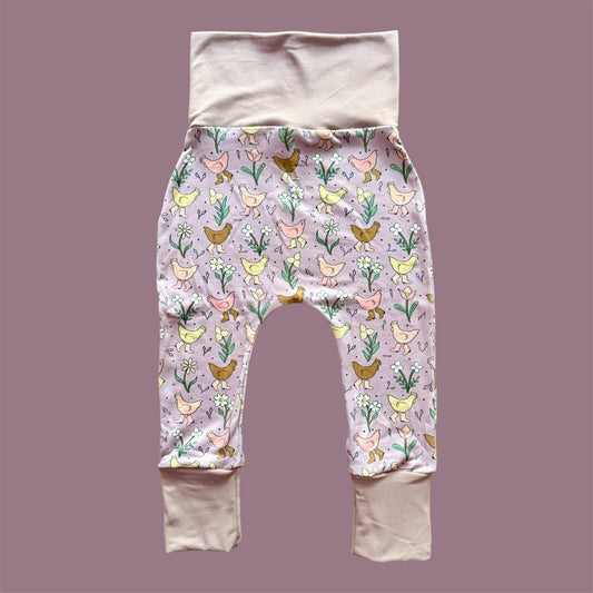 Mauve Chicken Grow with Me Pants