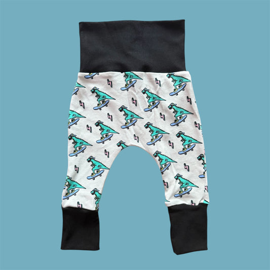 Skating Dinosaur Grow with Me Pants