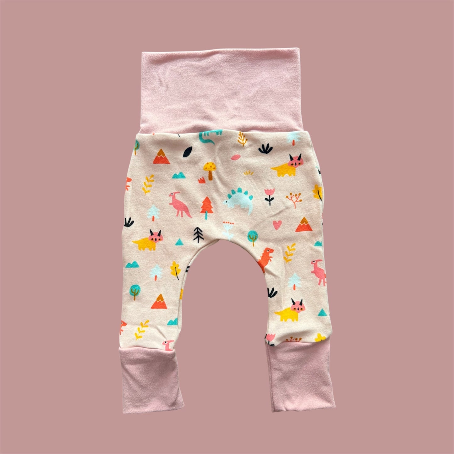 Pink Dinosaur Grow with Me Pants