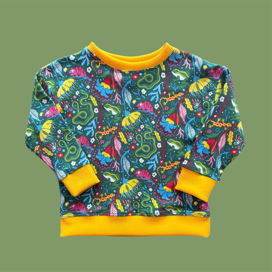 Jungle Forest Cotton Original Crewneck Sweatshirt