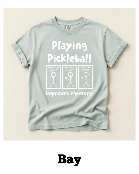 Playing Pickleball Comfort Colors