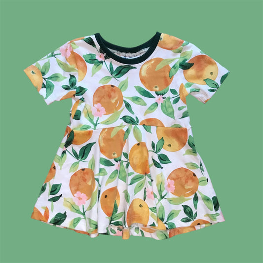 Oranges Grow With Me Dress Short