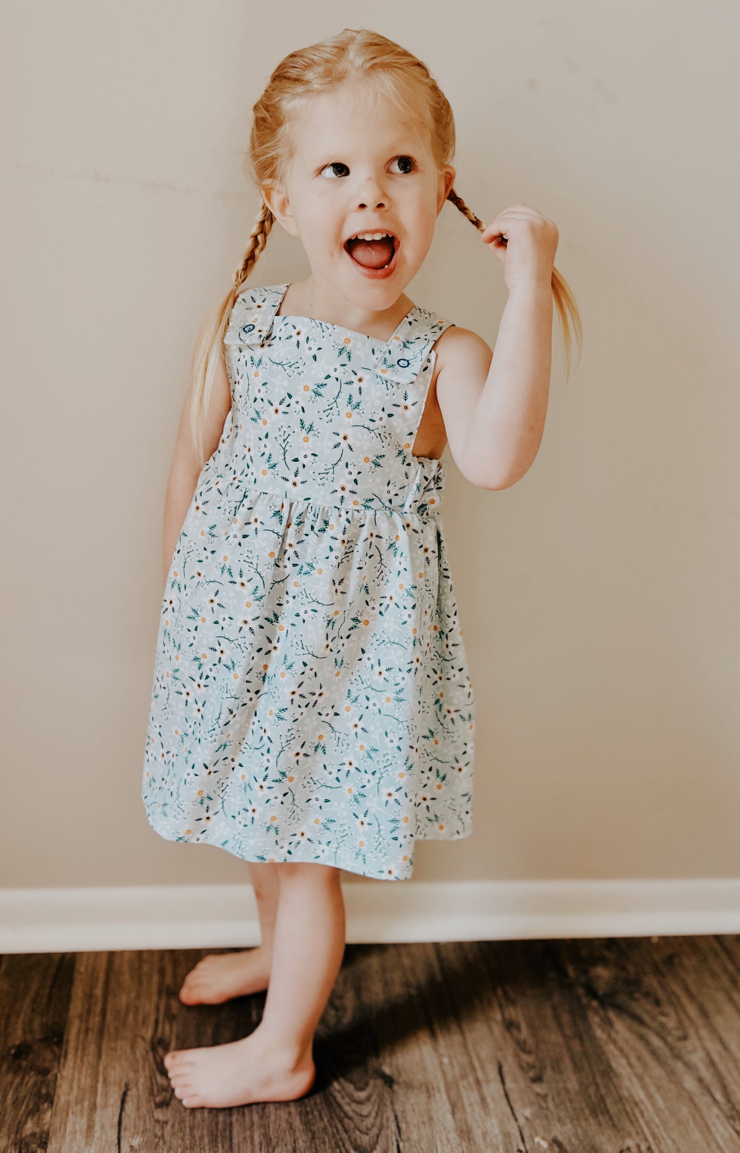 Light Blue Floral Dress